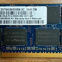 RAM PC2 2GB banco memoria