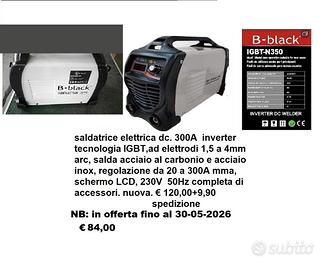 saldatrice inverter IGBT 300A  vedi foto