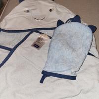 accappatoio Chicco con guanto di spugna