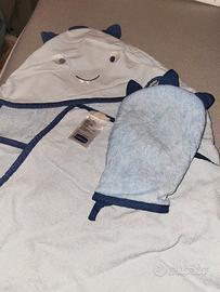 accappatoio Chicco con guanto di spugna