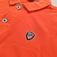 Polo Blauer arancione