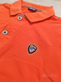 Polo Blauer arancione
