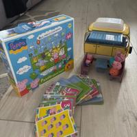 Set giochi Peppa Pig  camper -puzzke- carte