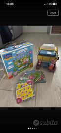 Set giochi Peppa Pig  camper -puzzke- carte