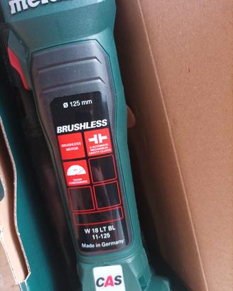 METABO W 18 LT BL 11-125  SMERIGLIATRICE NUOVA 