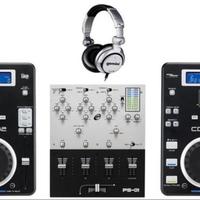 Dj Console Gemini compelta di cavi e box perfetta