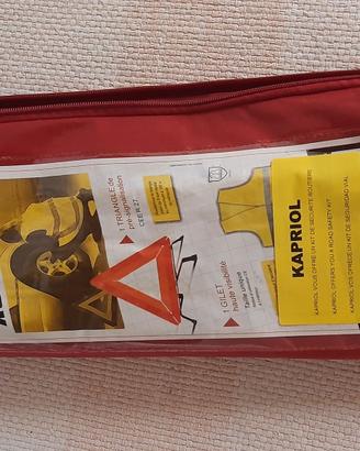 Kit triangolo + gilet alta visibilità 