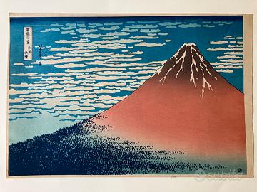 HOKUSAI  Il monte Fuji in un chiaro all'alba.