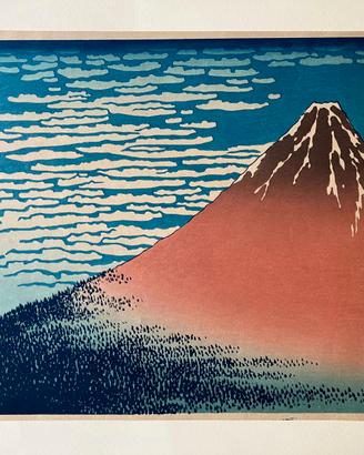 HOKUSAI  Il monte Fuji in un chiaro all'alba.