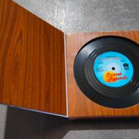 Sottobicchieri retrò a forma di dischi in vinile