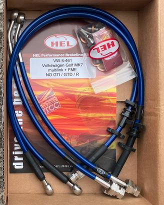 4 Tubi in treccia HEL VW Golf MK7 multilink + FME