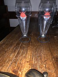 Specchi e bicchieri birre del mondo