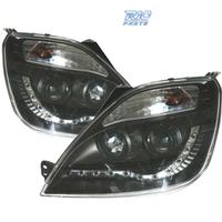 FARI FORD FIESTA 02-05 LUCE DIURNA SFONDO NERO