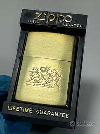 Zippo Philip Morris 1991 Solid Brass