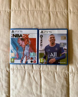 NBA 2k22 e FIFA22 Play Station 5