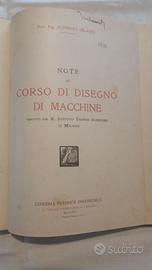 Note al corso di disegno di macchine del 1920