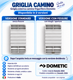 Griglia camino esterna frigo Camper Dometic