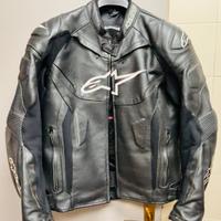 GIUBBOTTO MOTO ALPINESTAR PELLE UOMO. Tg 56