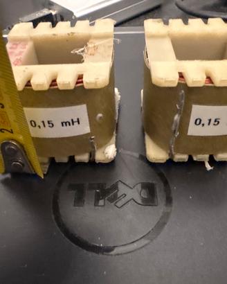 Coppia induttanze 0,15mH avvolte in aria