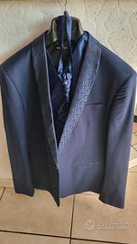 completo abito uomo cerimonia blù regale 