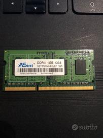 Ram sodimm DDR3 1gb