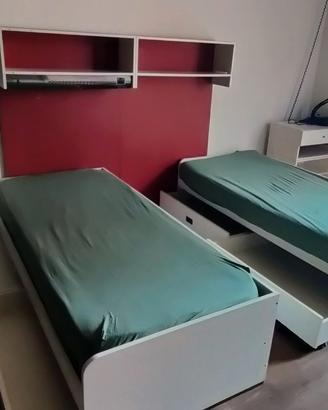 CAMERA RAGAZZI 2 LETTI COMPLETI CON CASSETTI