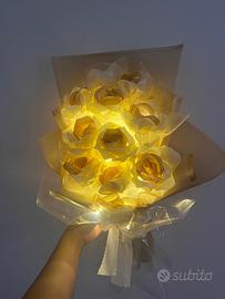 Bouquet fatto a mano con Led