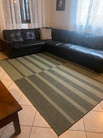 Tappeto da salotto 200x300 con sfumature verdi