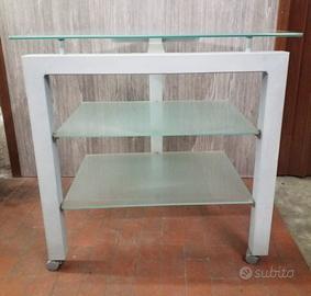 CARRELLO in METALLO e CRISTALLO