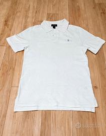 Polo ralph lauren bianca con vavallino azzurro