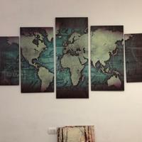 poster carta geografica mondo