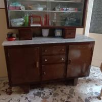 Credenza Vintage anni '50/’60 con Alzata e Piano i