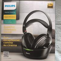CUFFIE PHILIPS WIRELESS TV SHD8850 NERE 30 MT