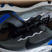 Nike react tg.42 argento blu