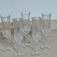 5 Flauti da champagne Cristal d' Arques 14 cl