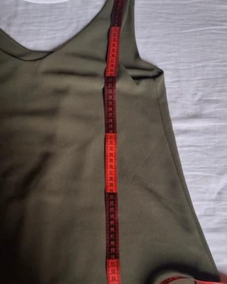 Canotta elegante verde militare...