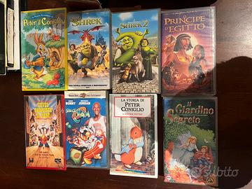 Lotto di 9 videocassette