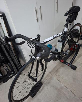 Bici corsa Focus Cayo carbon + rulli elettronico s