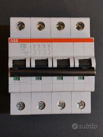 Magnetotermico 4P ABB S 204 C10 6kA