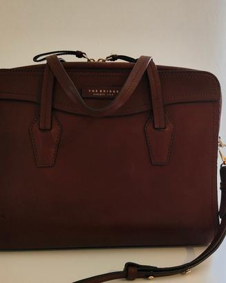Borsa cartella lavoro The Bridge pelle marrone