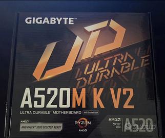 A520m k v2 + ryzen 7 5700 con dissipatore +ram