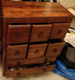 Mobiletto rustico in legno 