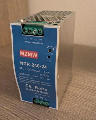 MZMV  NDR-240-24 Alimentatore da guida DIN 240