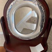 porta gioielli legno e argento 