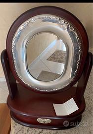 porta gioielli legno e argento 