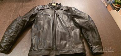 Giacca da moto in pelle con protezioni SHIMA BLAKE