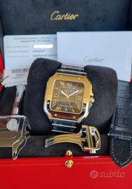 CARTIER SANTOS LARGE WSSA0071 BLU NUOVO COMPLETO 