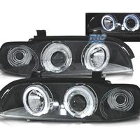 FARI BMW E39 95-00 ANGEL EYES LED FONDO NERO