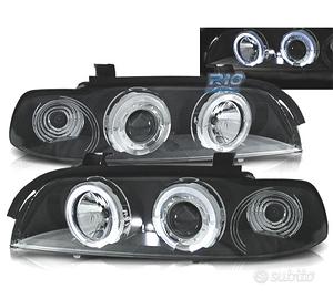 FARI BMW E39 95-00 ANGEL EYES LED FONDO NERO
