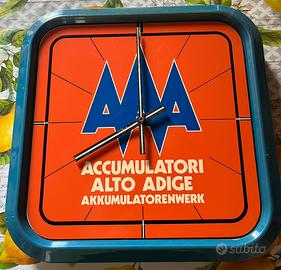 Orologio pubblicitario ACCUMULATORI ALTO ADIGE